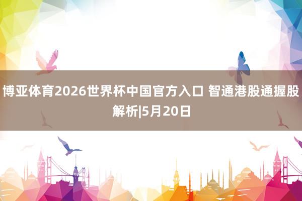 博亚体育2026世界杯中国官方入口 智通港股通握股解析|5月20日